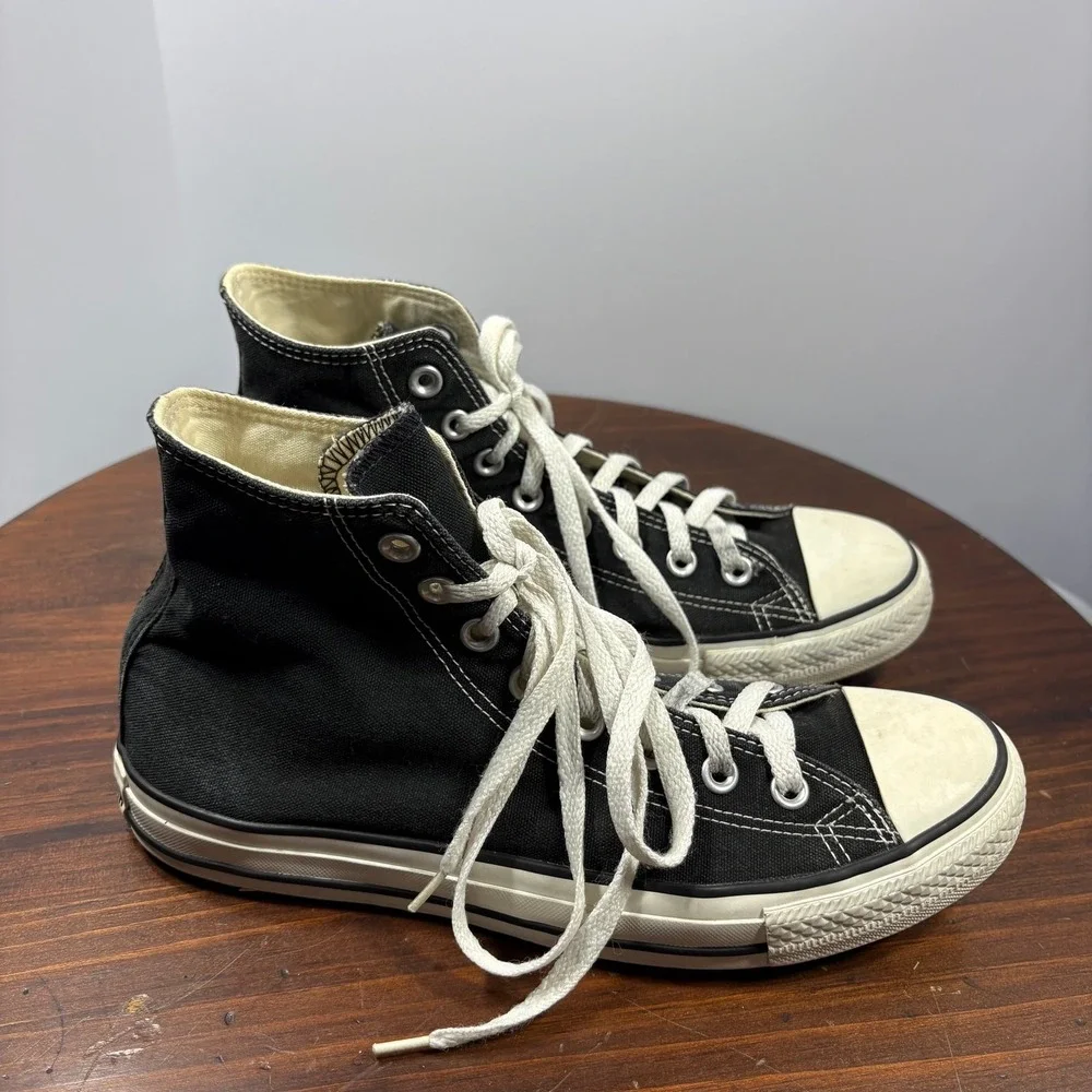 Converse Chuck Taylor All Star Canvas Sneaker M8 W10 Black High Top Casual M9160 - Picture 4 of 11